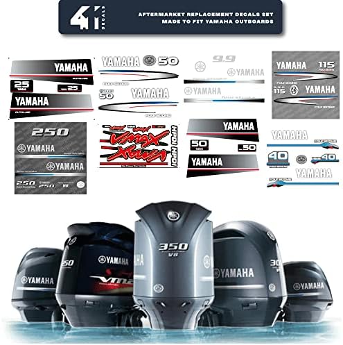 411 Çıkartmaları Satış Sonrası Yedek Yamaha 75 Dört S. 2002-2006 Gri-Beyaz Dıştan Takma Çıkartma (Etiket) seti