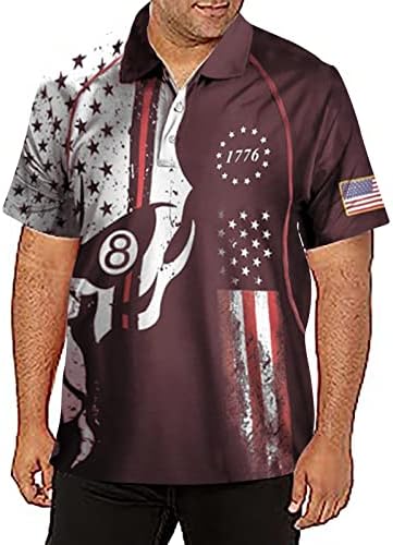 2023 Yeni erkek Klasik Bağımsızlık Günü Amerikan Bayrağı Gömlek Kısa Kollu Gömlek Hafif Hızlı Teknoloji Uzun