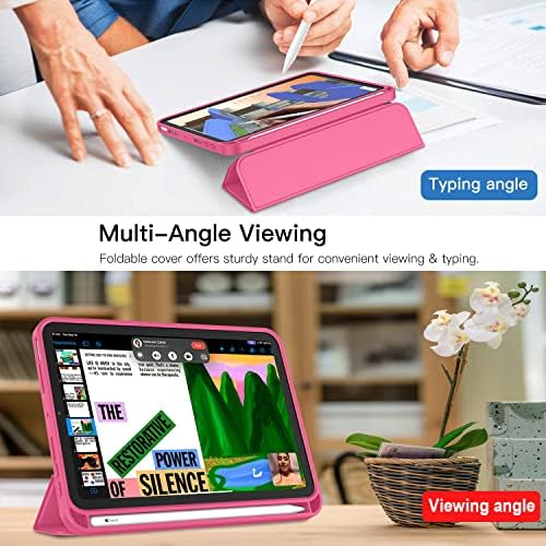 ıMıeet Yeni iPad Mini 6 Kılıf (8,3 inç, 2021 Model), Kalemlikli iPad Mini 6. Nesil Kılıf [iPad 2. Kalem Şarjı/Çifti