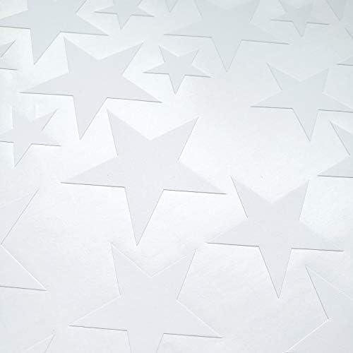 Beyaz Yıldız Duvar Vinil Çıkartması Dekor Kreş. Çocuklar için Yapışkanlı Yıldız Çıkartmaları. Bebek Nordic Estrellas