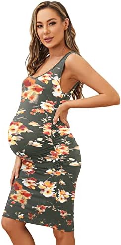 Smallshow kadın hamile elbisesi Yaz Dantelli Gebelik Tankı Elbise Elbise