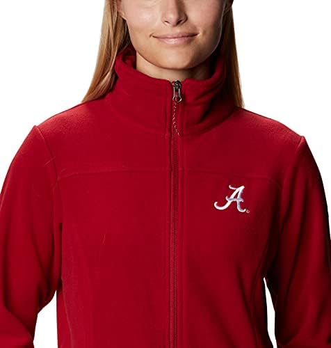 Columbia NCAA Alabama Crimson Tide Kadın Ver ve Git II Tam Fermuarlı Polar Ceket, 1X Plus, ALA-Kırmızı Kadife