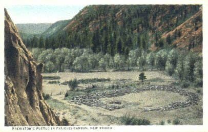 Frijoles Kanyonu, New Mexico Kartpostalı