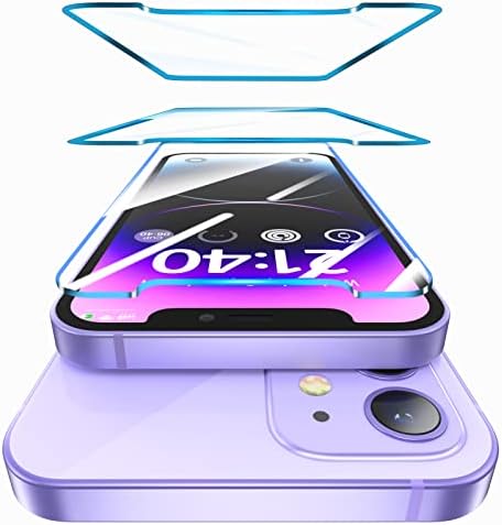 ORİbox Cam Ekran Koruyucu için iPhone 12 ve iPhone 12 Pro, 3 Paket Çizilmez Göz Koruması HD Temizle Temperli Cam Ekran