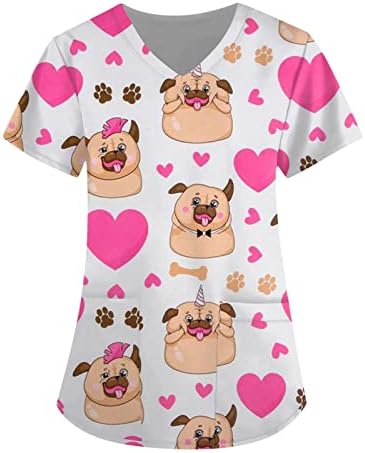 Bayan Yaz Üstleri Kadınlar için Sevgililer Gömlek Grafik Tees Moda Kıyafetler Onun için Sevgililer Günü Hediyeleri