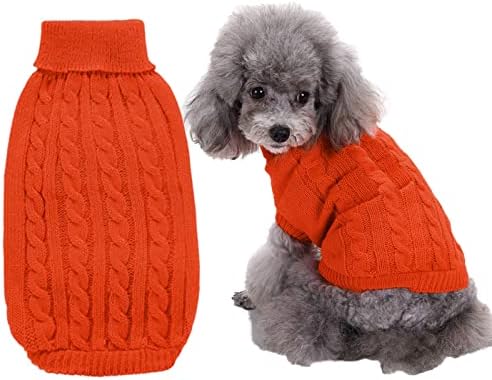 Orta Köpekler için evcil hayvan giysileri Erkek Kedi Örme Jumper Kış Sıcak Kazak Köpek Ceket Ceket Kostüm Küçük Köpekler