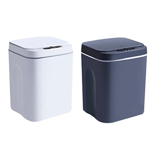 WENLII Akıllı çöp tenekesi Otomatik sensörlü çöp kovası Sensörü Elektrikli çöp kutusu Ev çöp kutusu (Renk: D, Boyut: