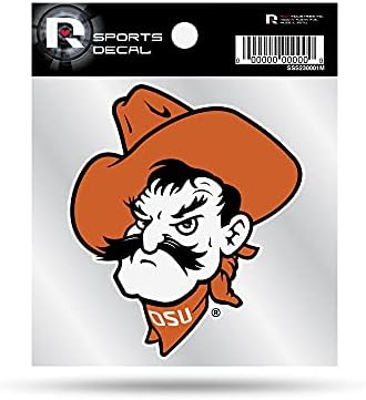 Rıco Endüstrileri NCAA Oklahoma Eyaleti Kovboyları Maskotu 4 x 4 Küçük Stil Çıkartması