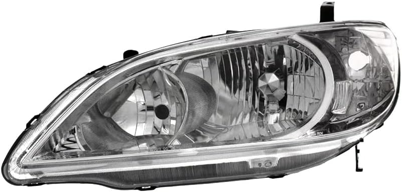 Rareelectrical Yeni Sol Yan Far İle Uyumlu Honda Civic Ex Lx Özel Baskı Coupe 2005 Parça Numarası 33151-S5A-A51 33151S5AA51
