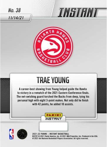 Spor Hatıraları Trae Young Atlanta Hawks Fanatikleri Özel Paralel Panini Anında Hawks, Young'ın Büyük Galibiyetinin