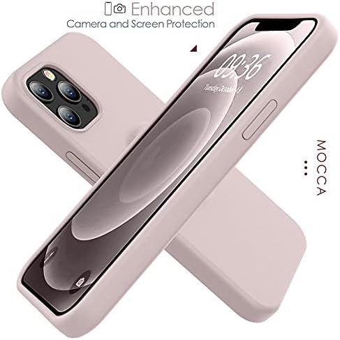 iPhone 12 Kılıf ile Uyumlu MOCCA, iPhone 12 Pro Kılıf Halka Kickstand ile 6.1 inç / Süper Yumuşak Mikrofiber Astar