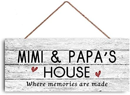 Anıların Yapıldığı Yeni Tabela Mimi ve Babanın Evi Tabelası, Sıkıntılı Tarz, Büyükanne ve Büyükbabalara Hediye, İç