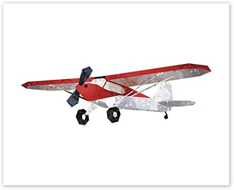 AtoZStudio Uçak Kreş Dekoru-4'lü Set Baskılar / / Savaş Uçağı / / Çift Kanatlı Duvar Sanatı / / Erkek Kız Odası Havacılık