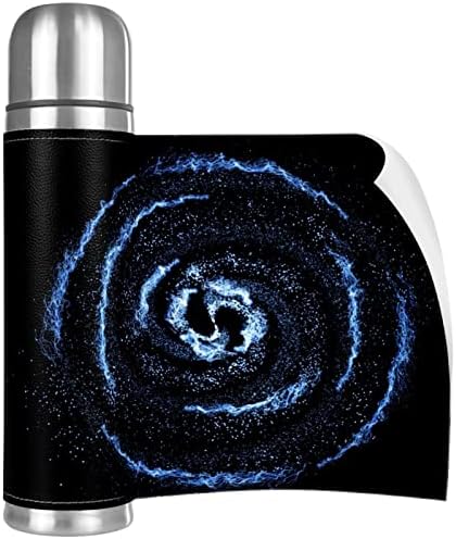 Uzay Galaxy Evren Vakum Yalıtımlı Paslanmaz Çelik Termos Şişeler 16 oz, Kullanımlık Sızdırmaz BPA Içermeyen Su Şişesi