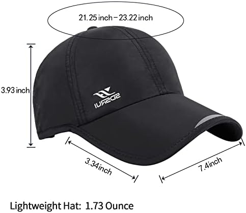Beorndmy Koşu Şapkası Açık güneş koruma şapkası Örgü Hızlı Kuru Şapka İnce Serin beyzbol şapkası