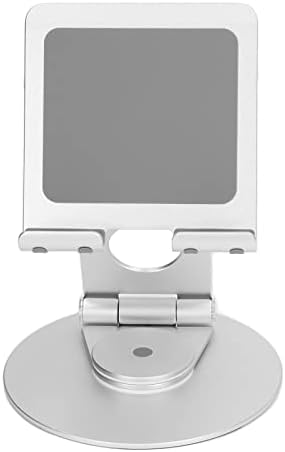 CHİCİRİS Masa Telefonu Standı, Tablet için Kararlı Taban Katlanabilir Tutucu Çok İşlevli (Gümüş)