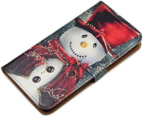 Samsung Galaxy A13 5G için YHB durumda, Kart tutucu standı TPU koruma kapağı ile ince PU deri Flip cüzdan kılıf, kırmızı