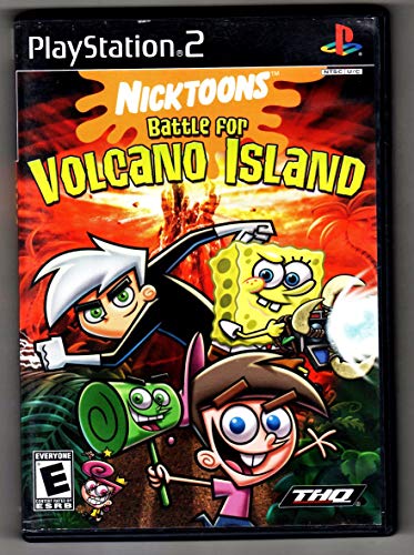 Volkan Adası için Nicktoons Savaşı-PlayStation 2 (Yenilendi)