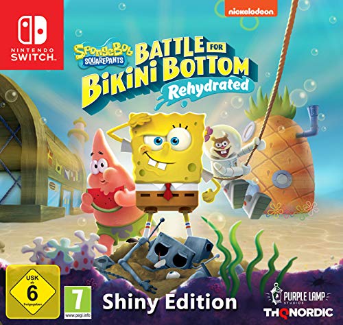 Sünger Bob Kare Pantolon: Bikini Altı Savaşı-Rehidratlı-Parlak Baskı (Nintendo Switch)