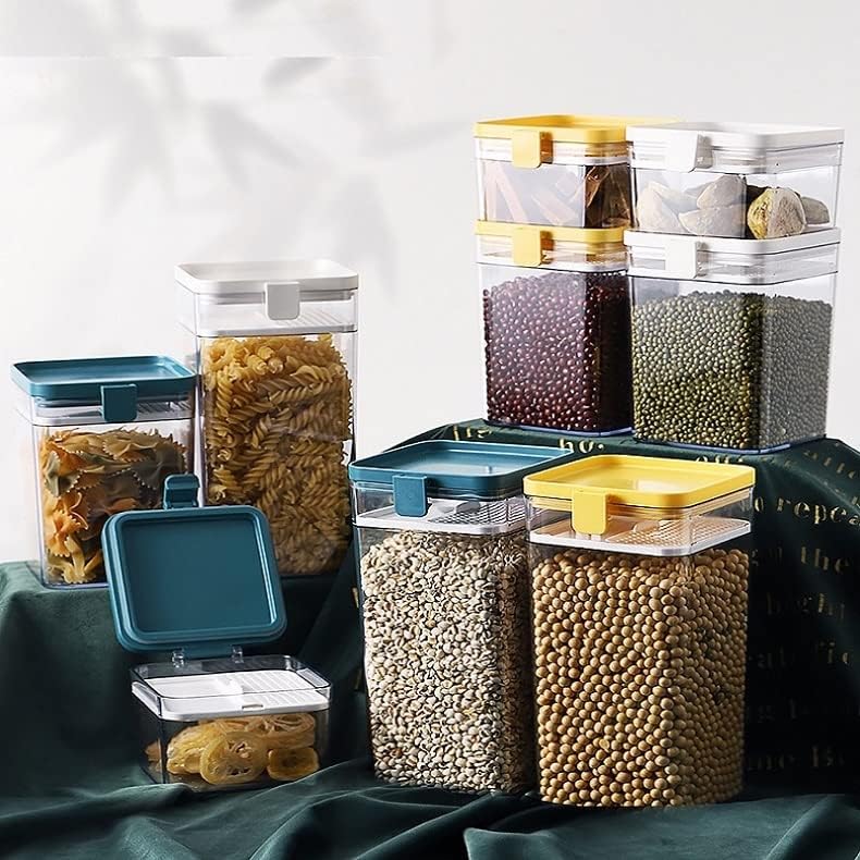 GRETD Gıda dağıtım kabı Tahıl saklama kavanozları Mühürlü Gıdalar saklama kutuları Konteynerler mutfak düzenleyici