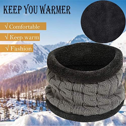 MFIIDEN Kış Bere şapka, Sıcak Örgü Şapka Kalın Polar Astarlı Kış Şapka Erkekler Kadınlar için