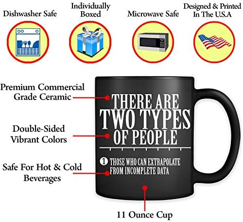 Eksik verilerden tahmin edebilecek iki tür insan vardır Kupa-Komik istatistikler Matematik Kahve Fincanı