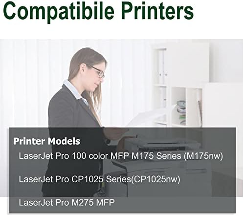OFİS RENKLİ Yeniden Üretilmiş Toner Kartuşu HP yedek malzemesi 126A Siyah CE310A Laserjet Pro 100 için Renkli MFP