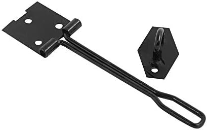 PED Kilitleri için 24 x Siyah Çelik HASP ve Zımba Teli Tipi 125mm