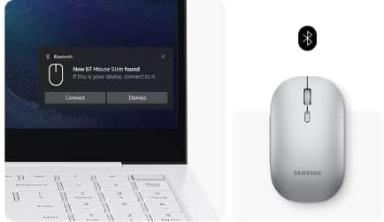 Samsung Bluetooth Fare İnce, Kompakt, Kablosuz, Sessiz Tıklamalar, Dizüstü Bilgisayar, Tablet, MacBook, Android, Windows