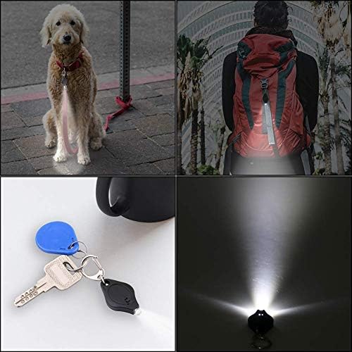 50 Paket Mini Anahtarlık el feneri Mini LED ışık Anahtarlık, köpek ışık, köpek tasması ışık, evcil hayvan ışık, beyaz