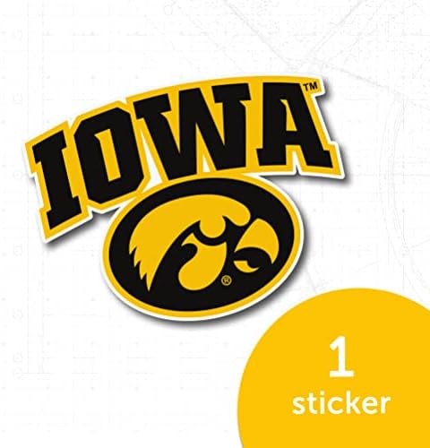 Iowa Üniversitesi Hawkeyes Vinil Çıkartması Dizüstü Su Şişesi Araba Karalama Defteri Sticker (IND 1)