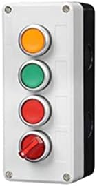 DASEB kontrol kutusu ışık düğmesi anahtarı ile 24V / 220V Acil Durdurma düğmesi ile kendini sıfırlama endüstriyel