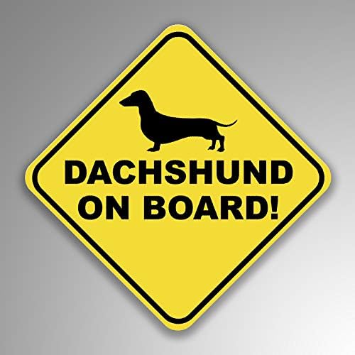 Dachshund Kurulu Vinil çıkartma Wiener Köpek Araba Pencere Tampon 2-Pack 4 İnç 4 İnç Premium Kalite UV Koruyucu Laminat