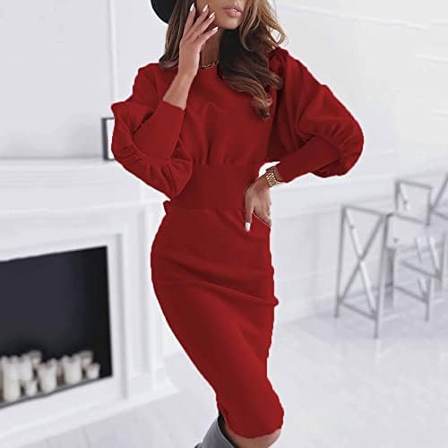 Kadın seksi kazak moda rahat kış uzun kollu akşam parti Mini elbise örme elbiseler