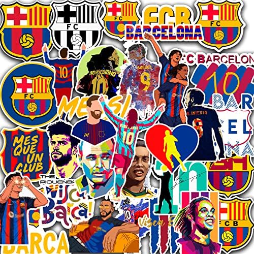 30 ADET Barcelona Çıkartmalar Futbol Çıkartmaları Messe Sticker Vinil Hayranları Sticker Araba Su Şişesi Dizüstü Telefon
