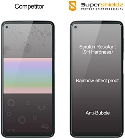 Supershieldz (3 Paket) Motorola Moto G için Tasarlanmış Güç (2020) temperli Cam Ekran Koruyucu, Anti Scratch, Kabarcık