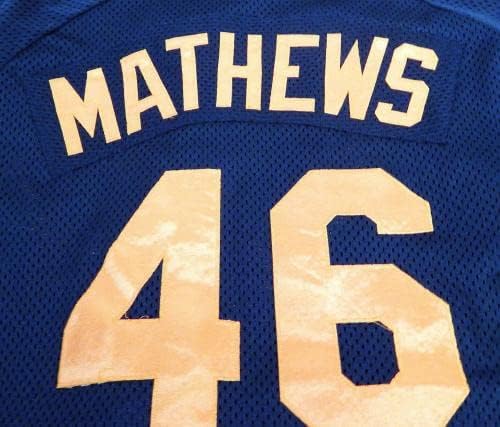 Baltimore Orioles Mathews 46 Oyun Kullanılmış Siyah Forma Ext Bahar Eğitimi XL 29 - Oyun Kullanılmış MLB Formaları