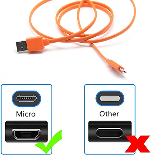USB Hızlı Güç Şarj şarj aleti kablosu Kablosu JBL kablosuz bluetooth hoparlör Kulaklık Kulaklık-0.65 FT ve Turuncu