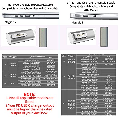 Manyetik T-Ucu PD USB C Manyetik 1 şarj aleti kablosu ile uyumlu Mac-Kitap Hava / Pro, Tip-C PD Güç Hızlı şarj kablosu