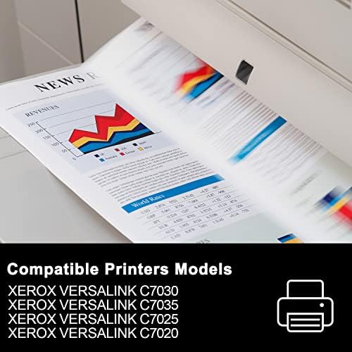 VersaLink C7020 /C7025 / C7030 Mavi Yüksek Kapasiteli Toner Kartuşu, Xerox 106R03744 için Yeniden Üretilmiş (9,800