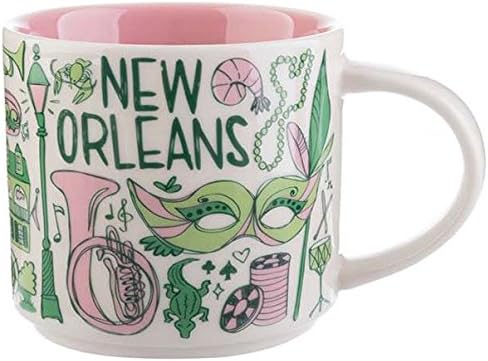 Starbucks New Orleans Seramik Kahve Kupa Orada Serisi Fincan