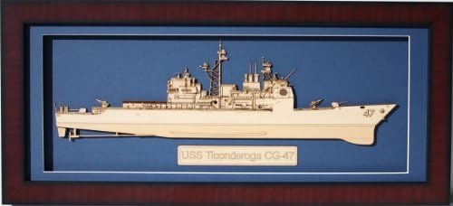 Delphic Güzel Sanatlar USS Ticonderoga (CG-47) Ahşap Model