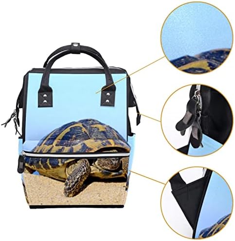 Kaplumbağa bebek bezi çantası Sırt Çantası Bebek Bezi Değiştirme Çantaları Çok Fonksiyonlu Büyük Kapasiteli Seyahat